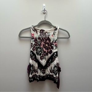 Free People XS Printed Crop Tank